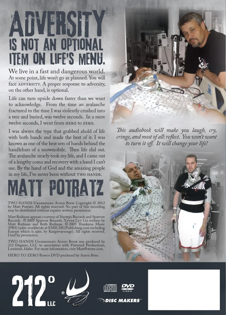 Back Cover, Two Hands Audiobook