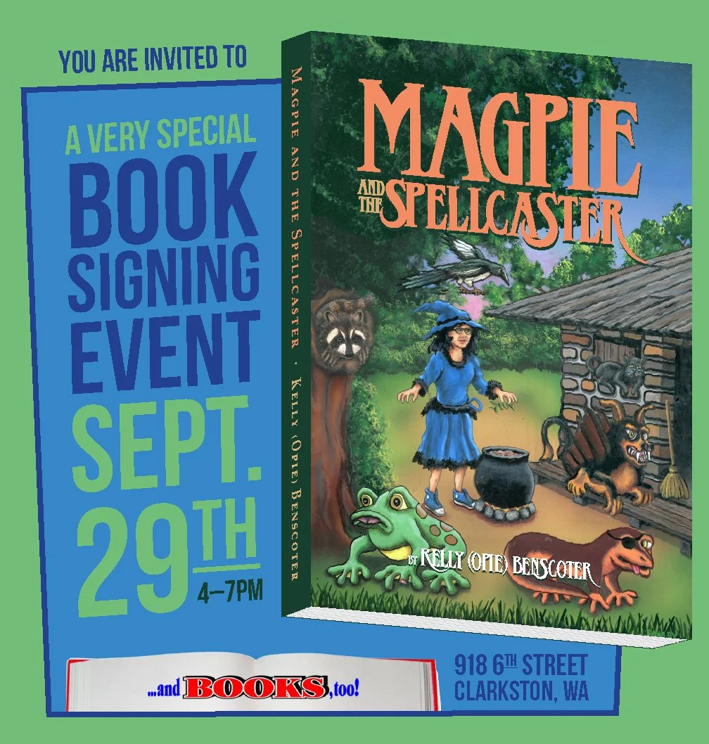BOOK SIGNING: Magpie and the Spellcaster, by Kelly (Opie) Benscoter