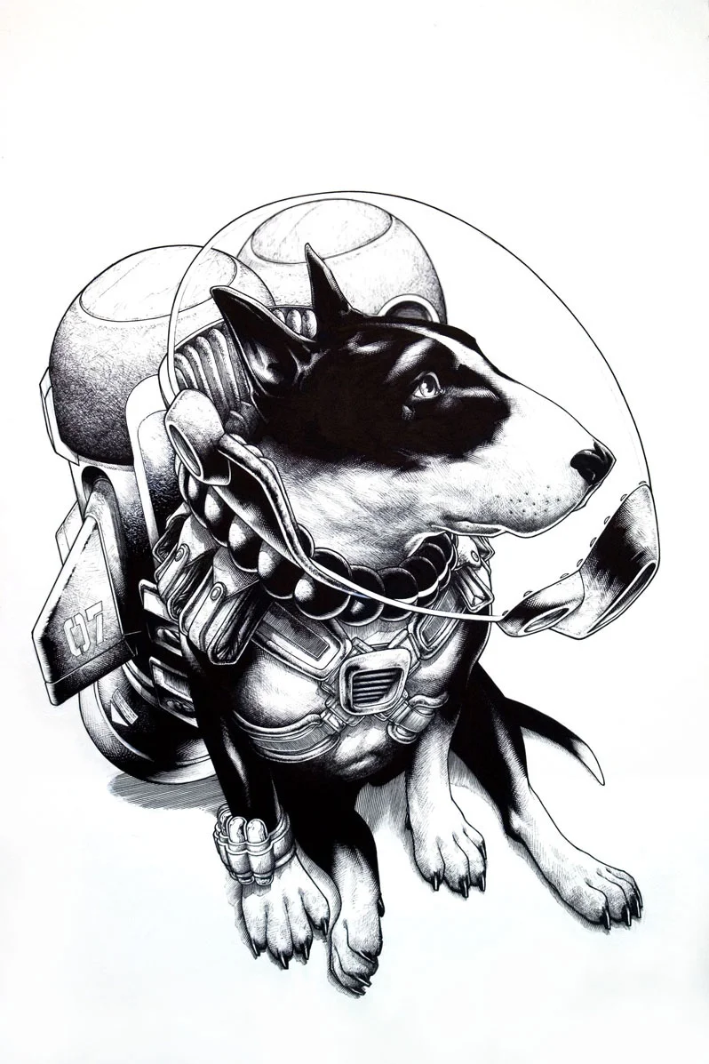The final ink for Curtiss done on Bristol. (Approx. 30 x 40 inches)