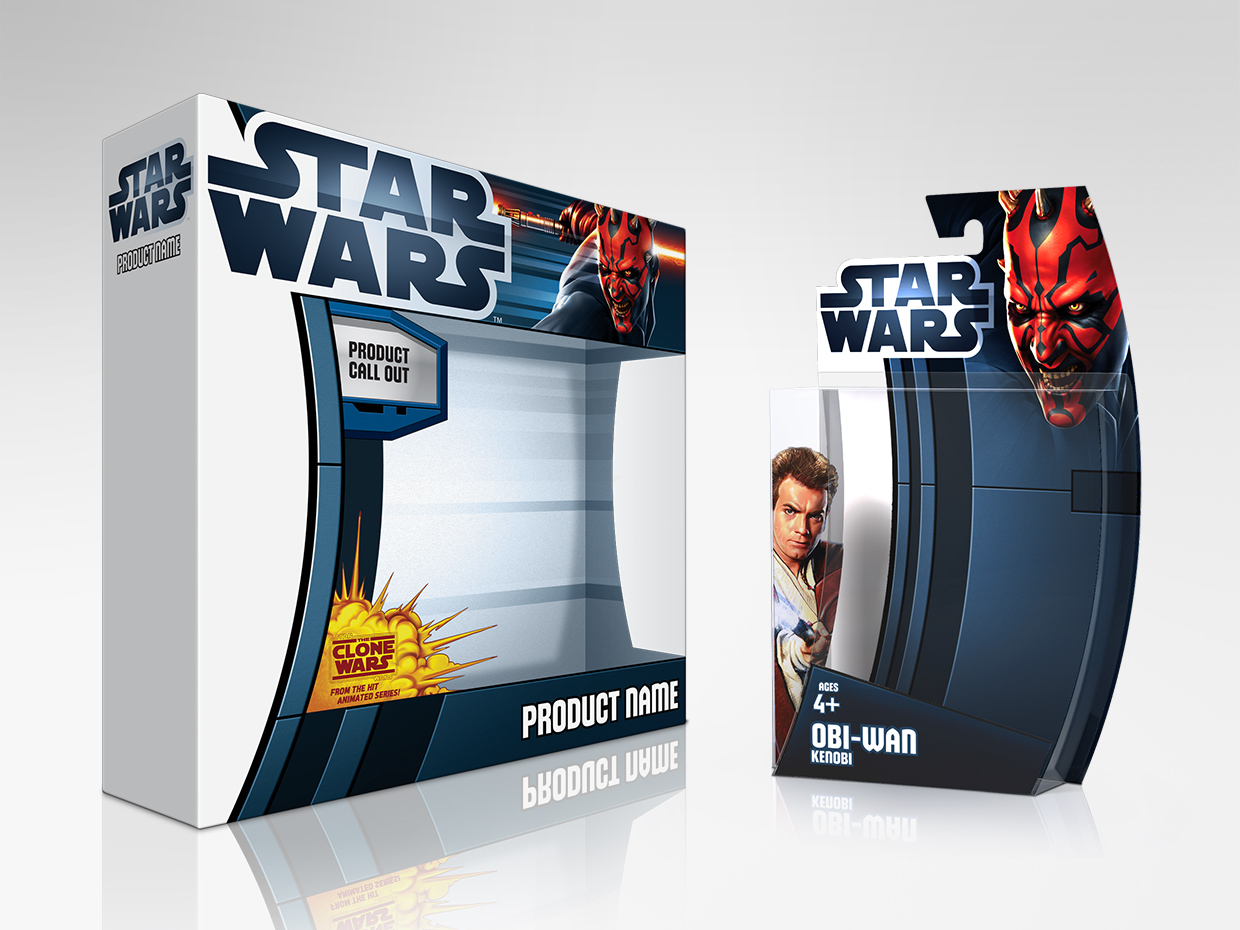 The final illustration in the context of the final packages.