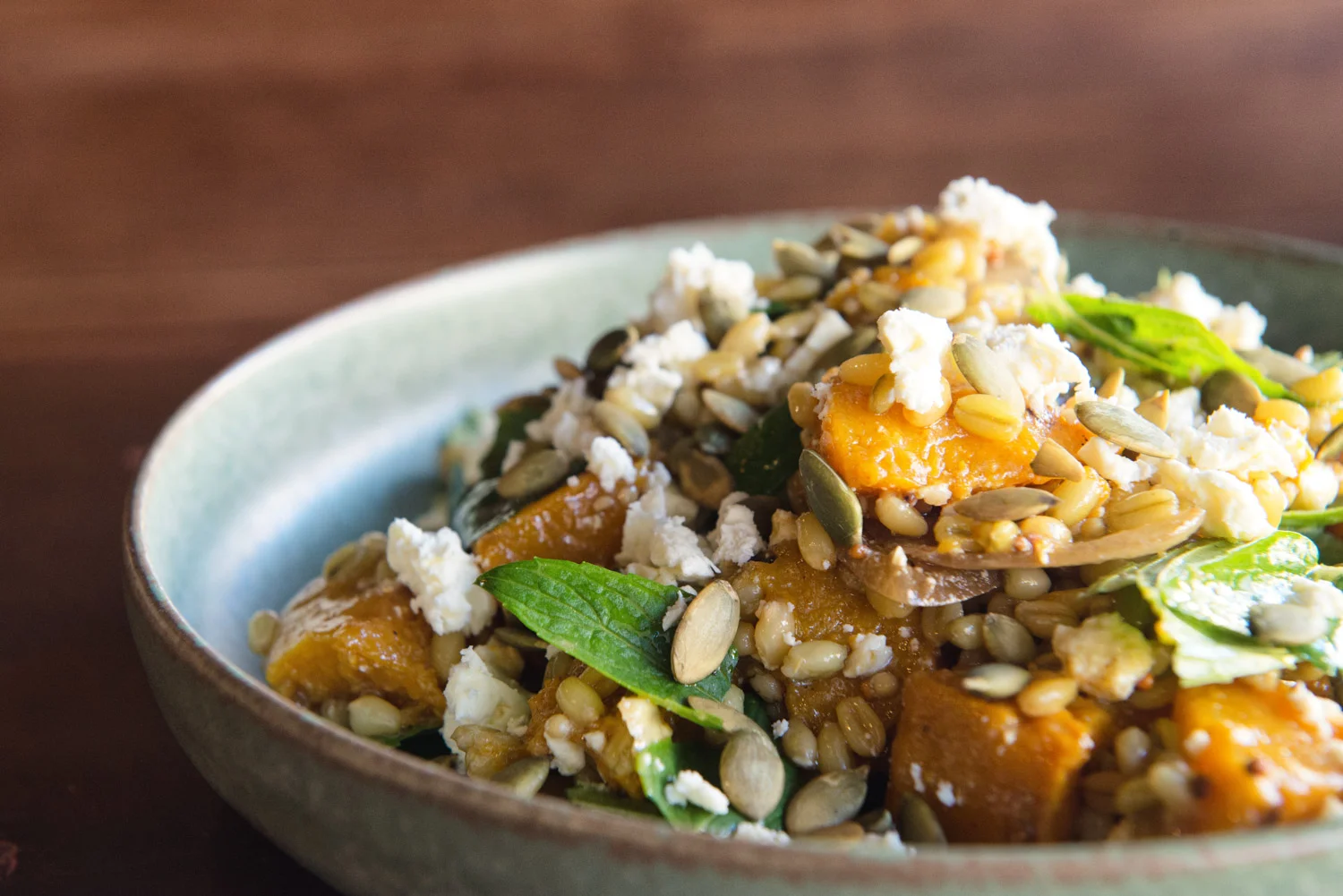 Warm Spiced Pumpkin Salad