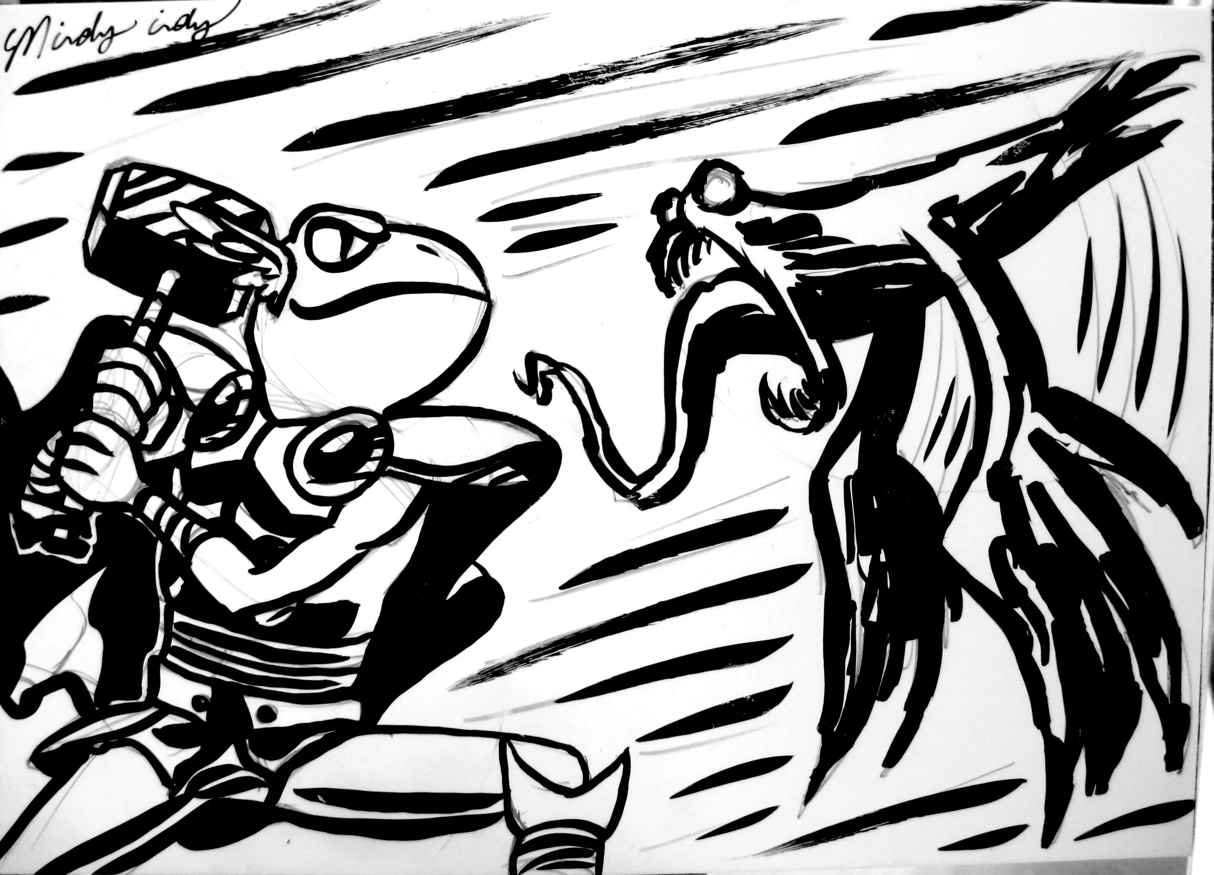 FROG THOR VS. VENOM PIGEON!!! 
