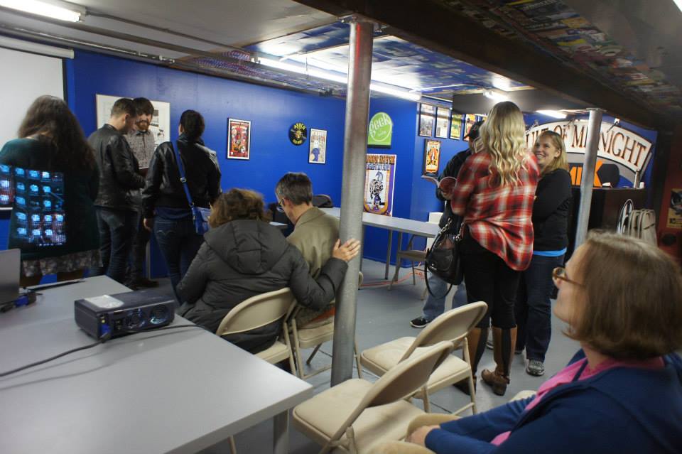The Vault of Midnight repainted their basement to look awesome! A pretty good turnout for the event too!