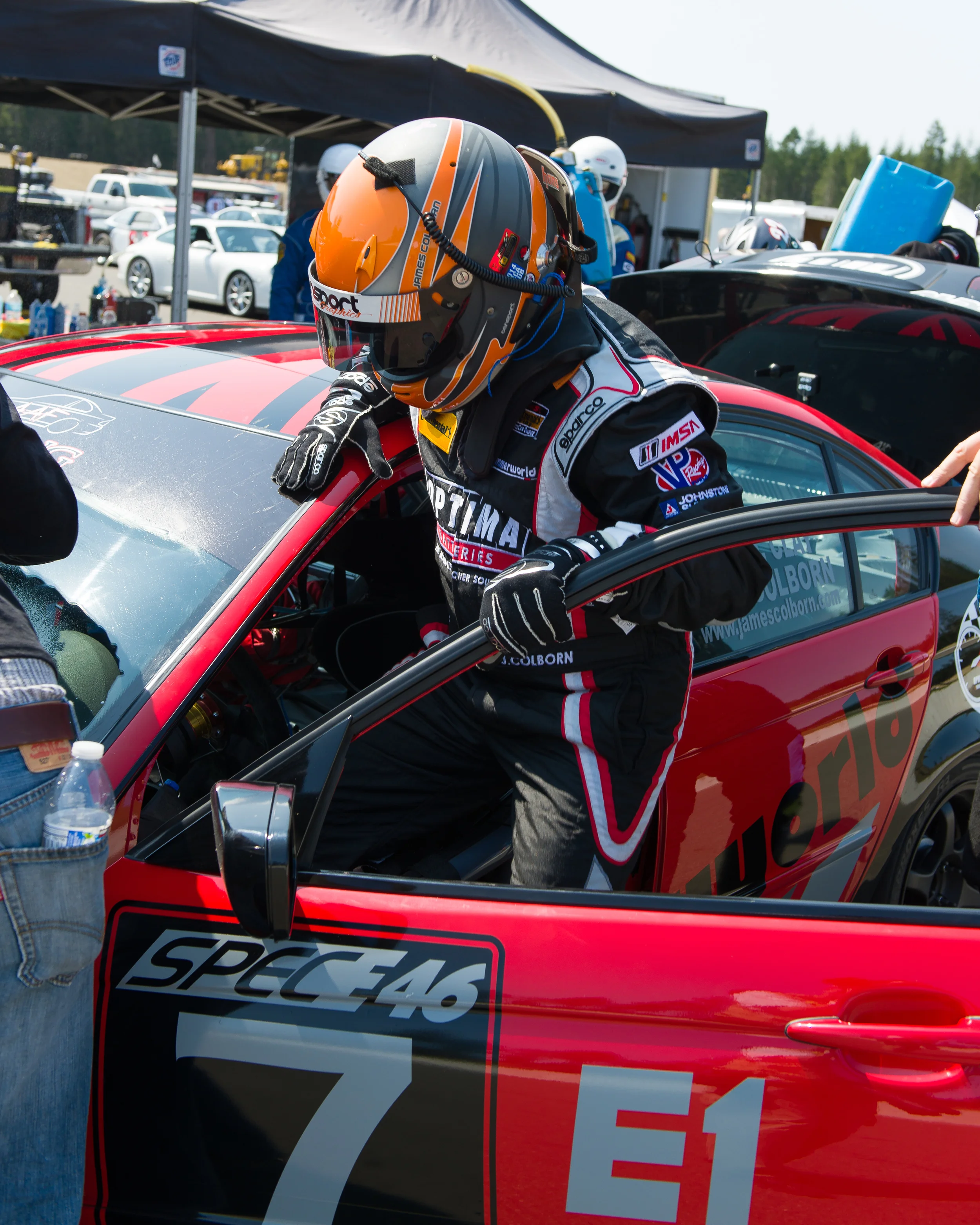 Preparing for an endurance race. 