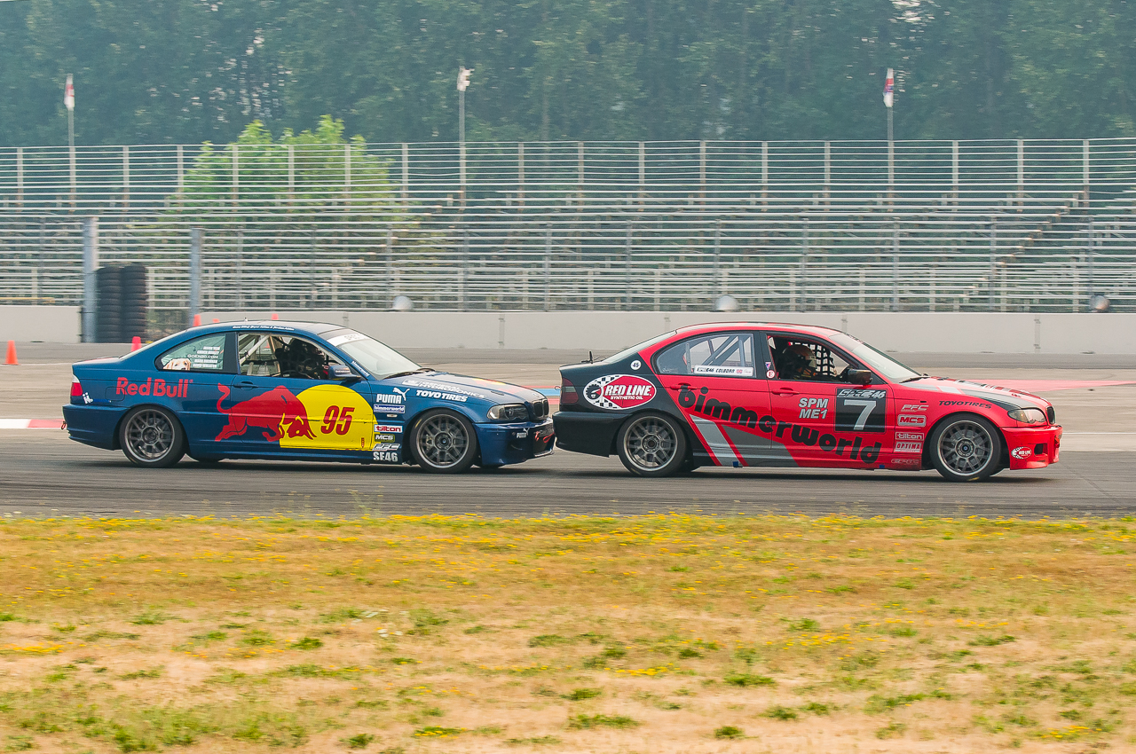 Battle with Chuck Hurley #95 in the one hour enduro.