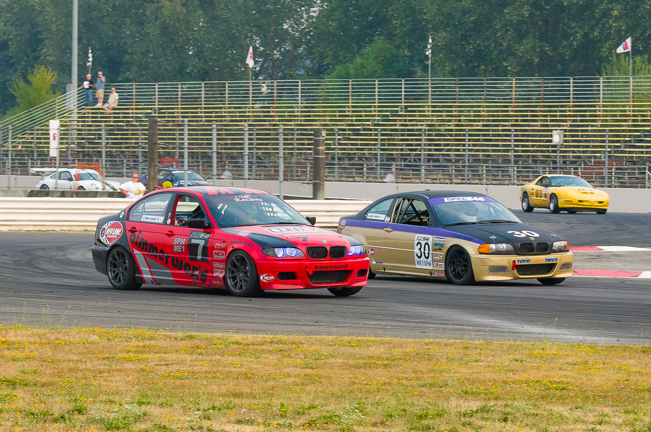 Passing #30 for P1 in the SE46 sprint race.