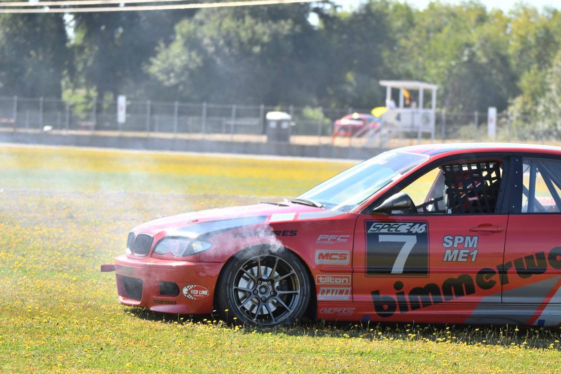 Turned into disaster when a failing component (due to driver error) resulted in early retirement for SE46 #7 in the qualifying session.