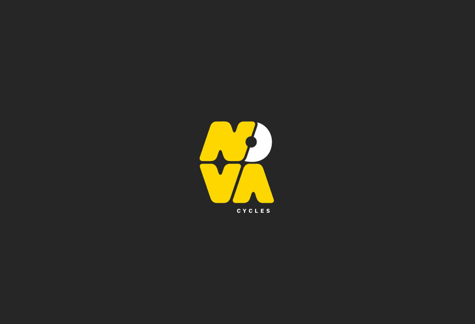 Logo for a San Francisco-based bicycle retailer. Client: Nova Cycles