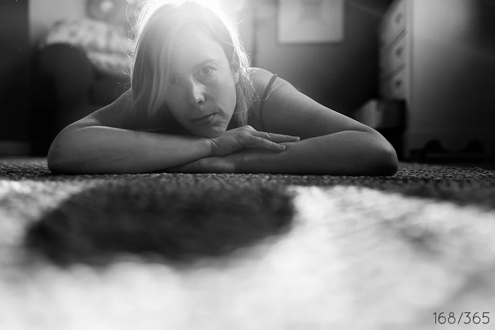 I love this light that greets me on sunny days. I only had a couple of minutes as the littles were hollering for their breakfast, but when the light is right, magic happens in an instant. I sort of wish I had smiled a bit more.