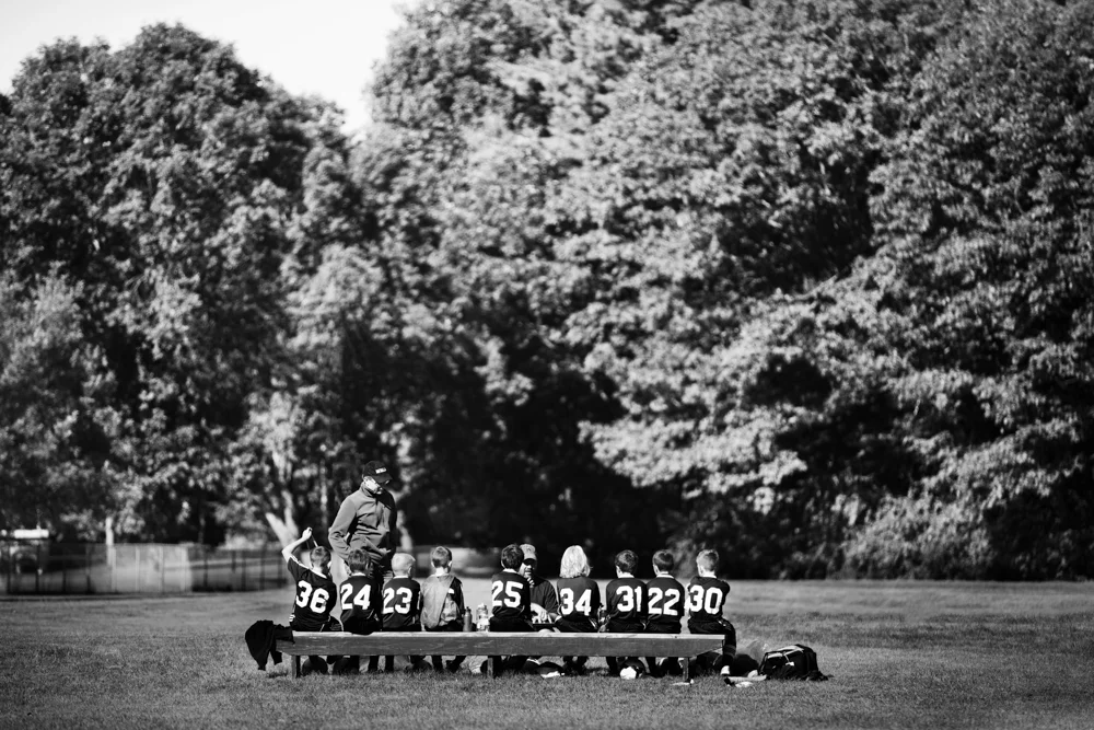 309/365 half-time talk with coach, on the day you pulled a hat trick scoring 3 goals