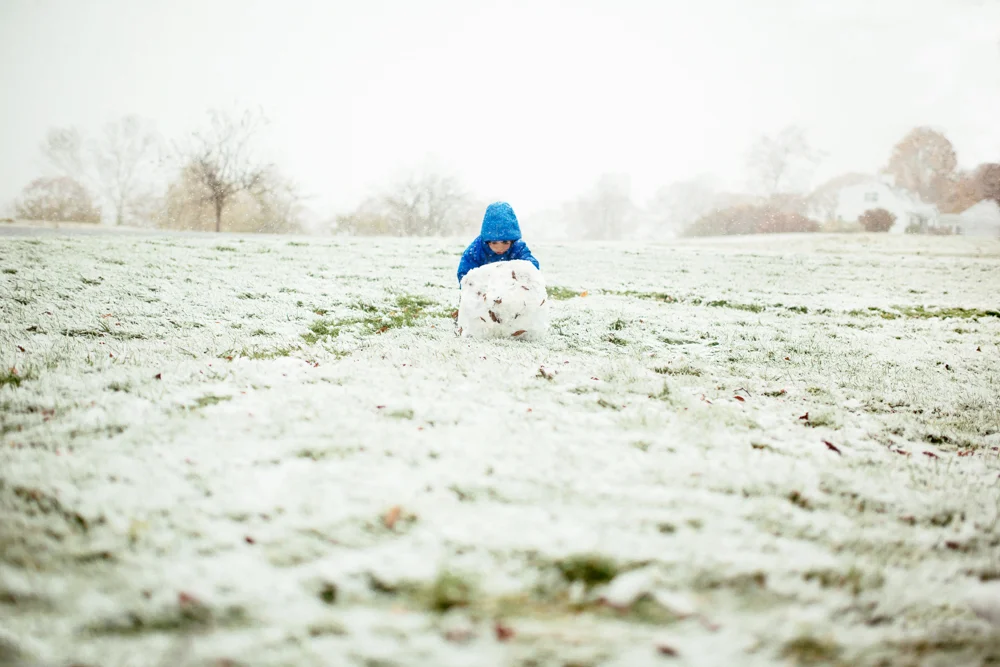 357/365 And just like that, winter is here! We broke out the snow pants, boots, and snowballs.
