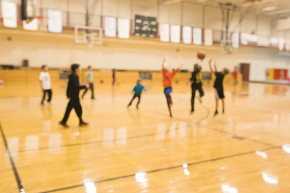 361/365 the harpswell kids playing basketball after swim