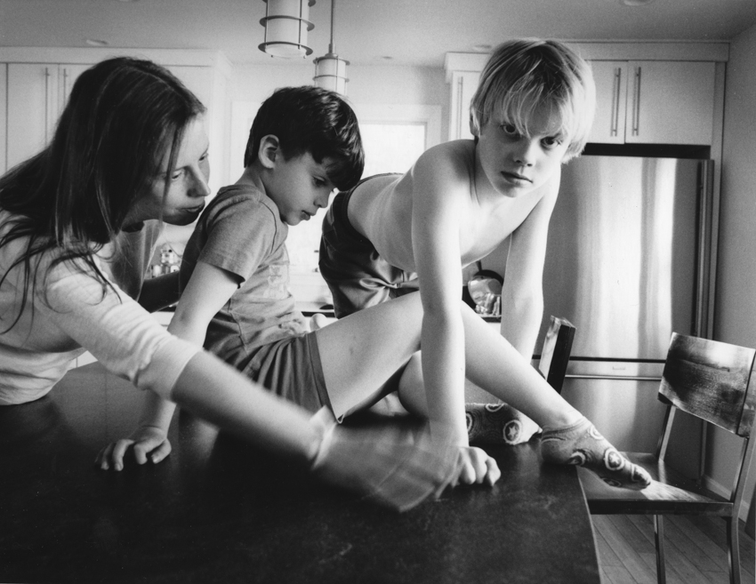 96/366 Darkroom | 3 of us | Silver Gelatin