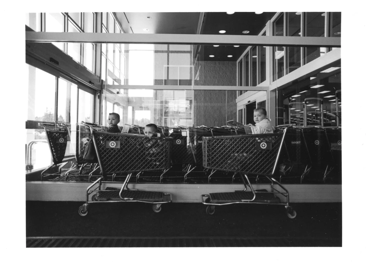 110/366 Darkroom Day | Portrait Project - Kids in the Carts | Silver Gelatin