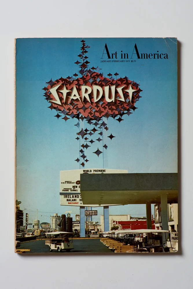 Brian O’Doherty Las Vegas Revisited : Cover of the Jan-Feb 1972 issue of Art in America 1972 Magazine Issue Cover Represented by Art in America