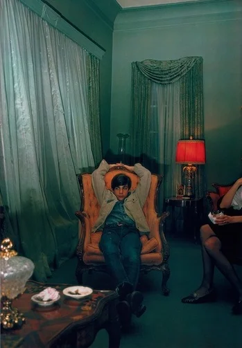 1. William Eggleston 2. Untitled, Sumner, Mississippi 3. 1970 4. Dye Transfer Print 5. Represented by the Eggleston Artistic Trust