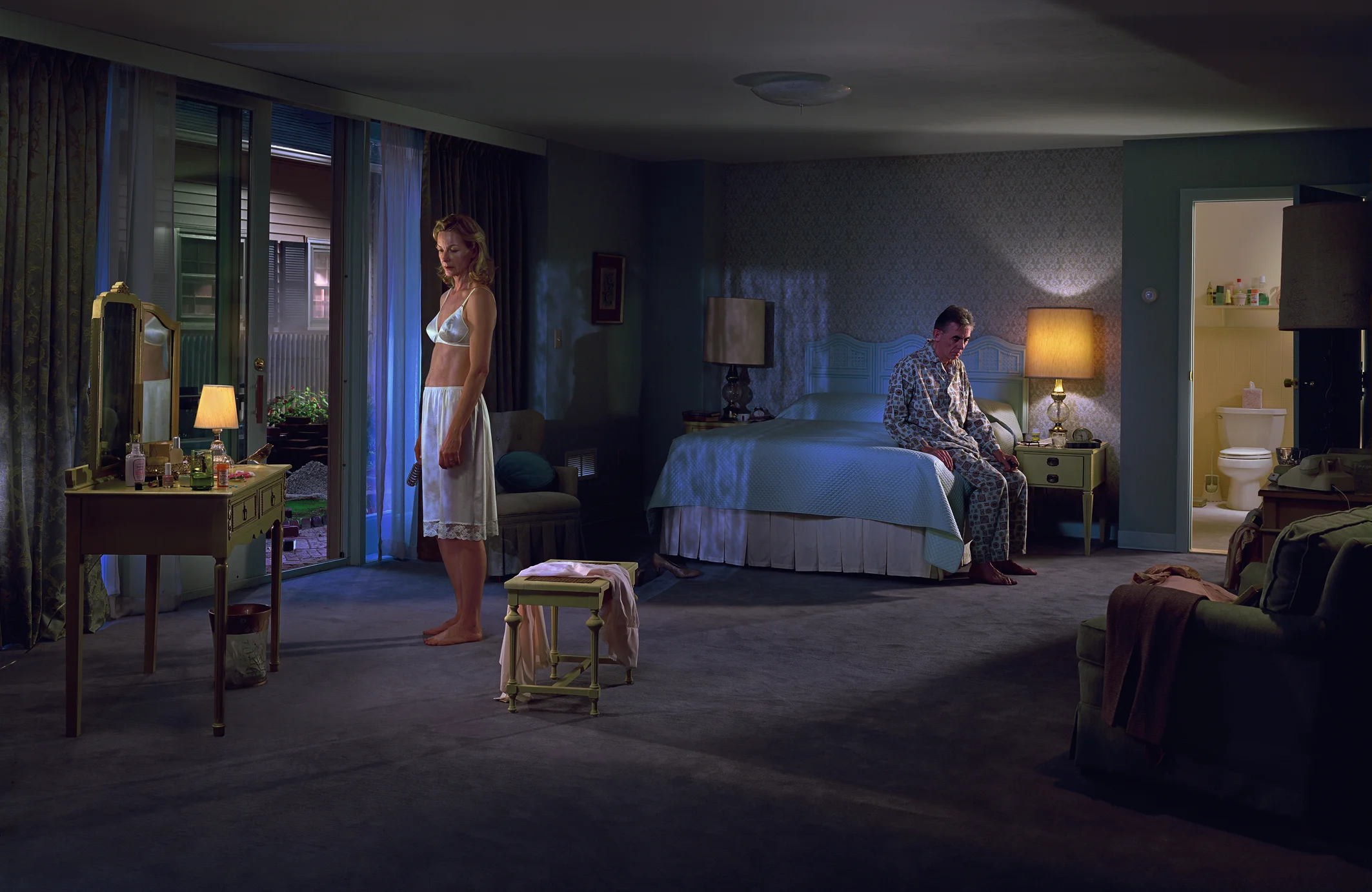 1. Gregory Crewdson 2. Untitled, 'Beneath the Roses' 3. 2004 4. Digital chromogenic print 5. Represented by White Cube gallery
