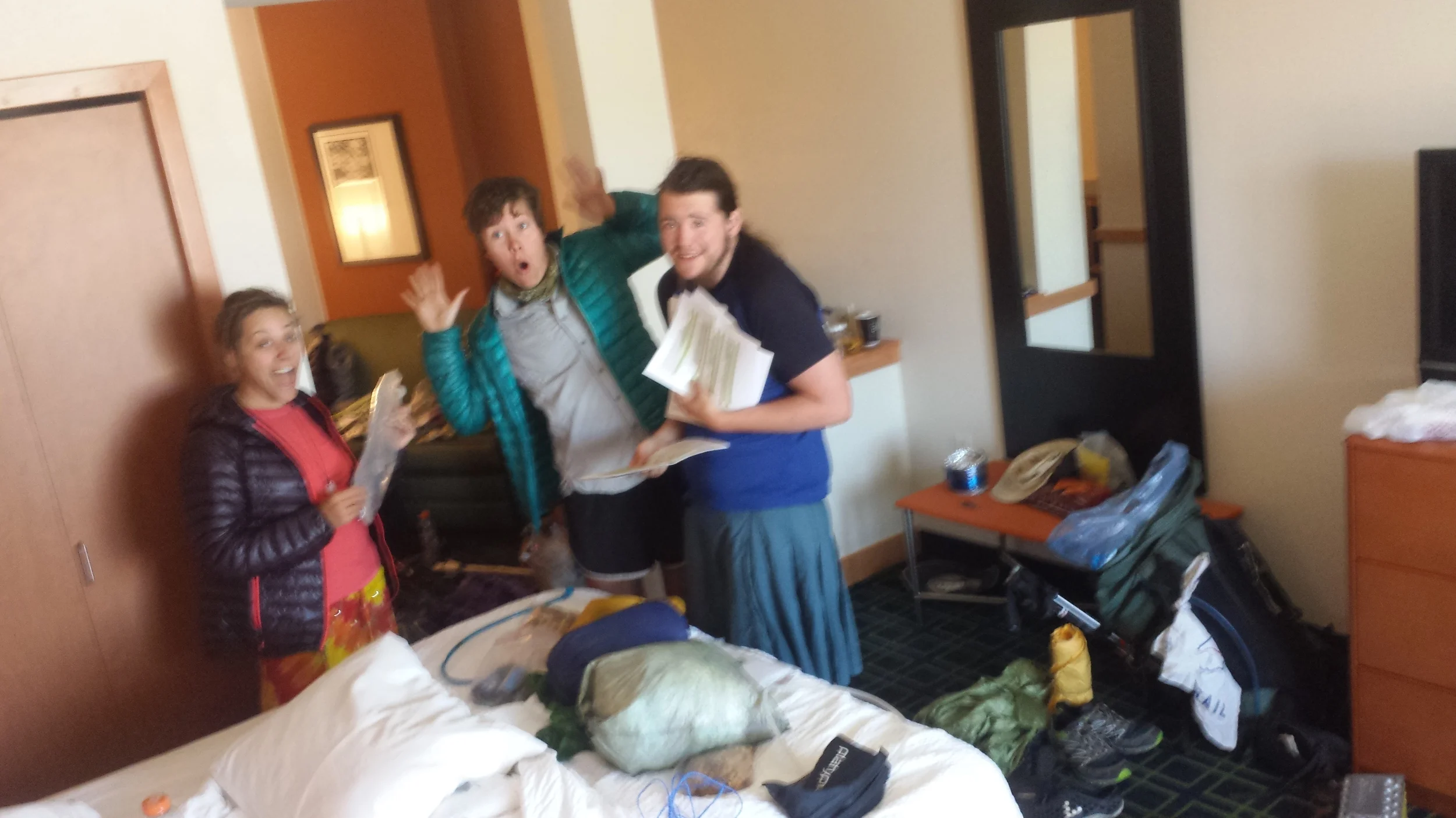 the kids and their crazy pile of crap