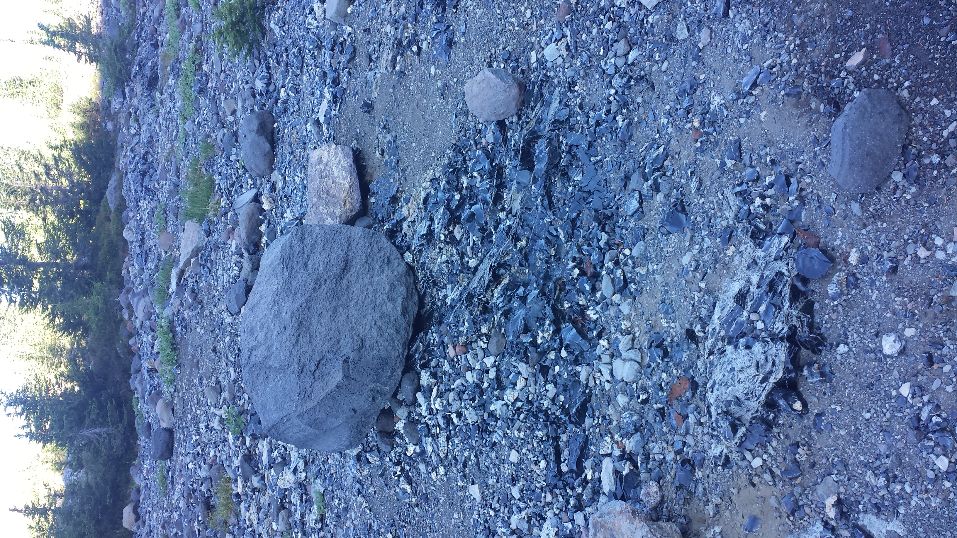 obsidian boulder