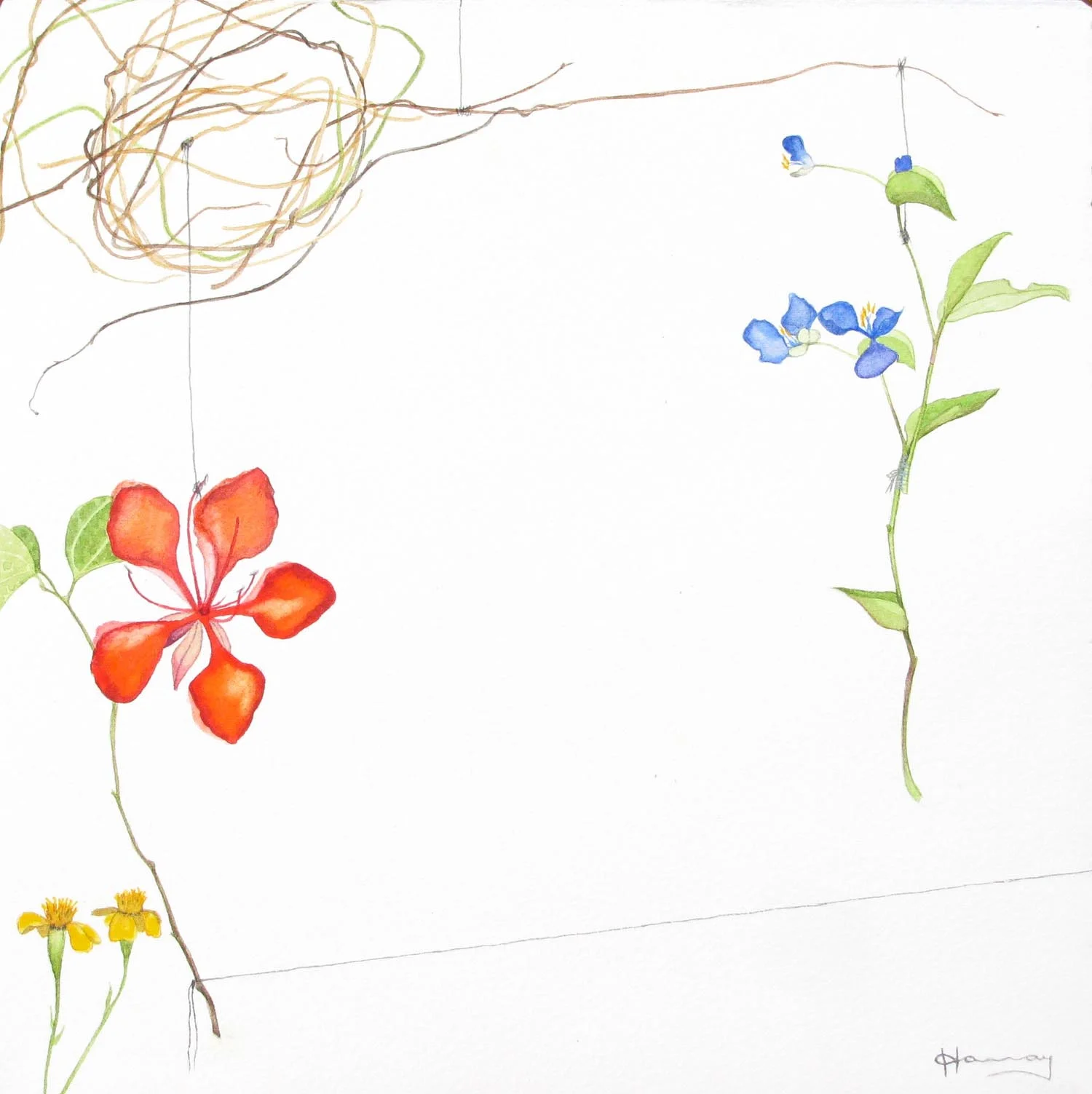 'Three wishes - triptych #3'
