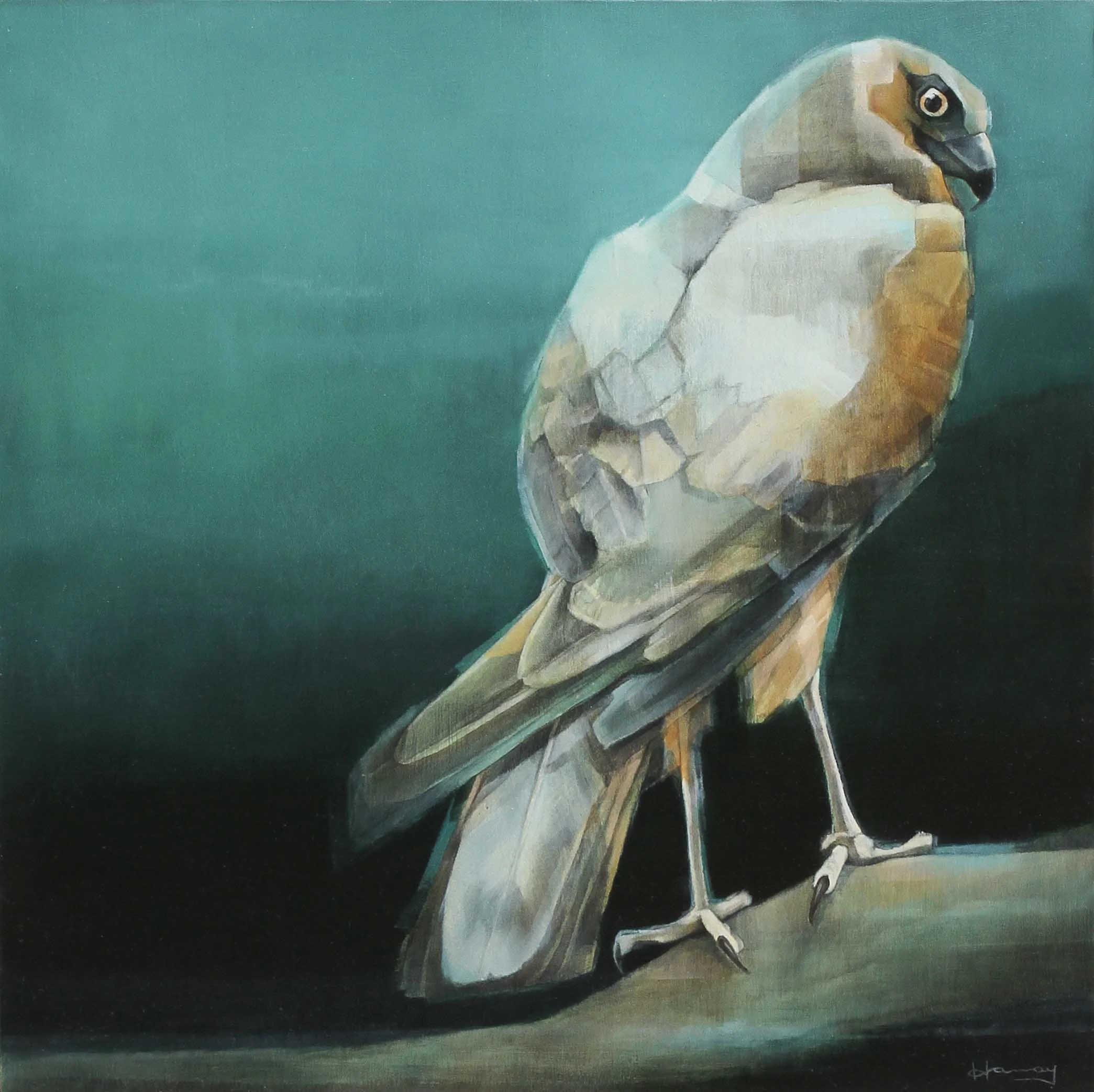 'Never be the one' - oil on timber panel