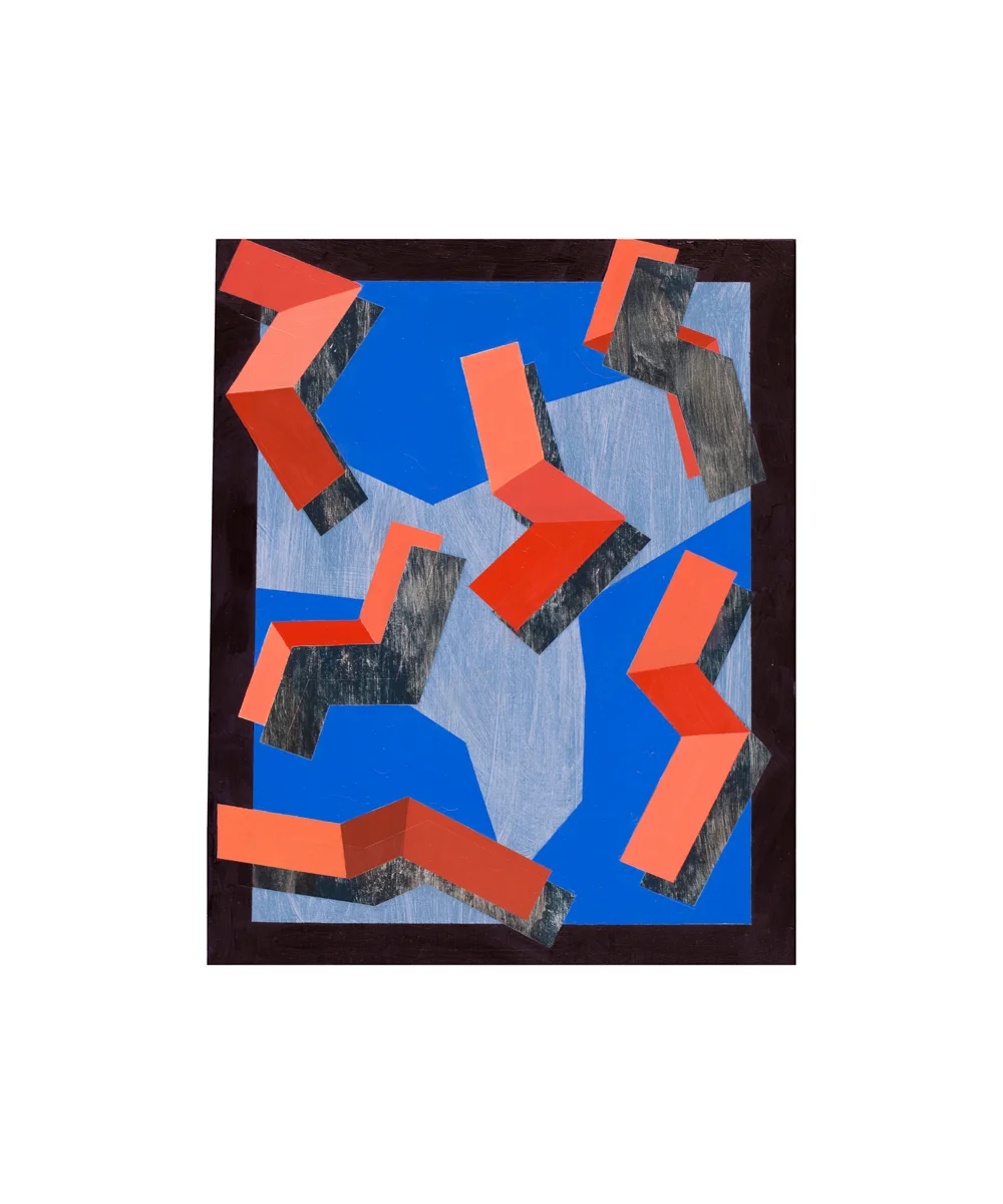 Inbound (2016) Acrylic and oil on panel 10" x 8"