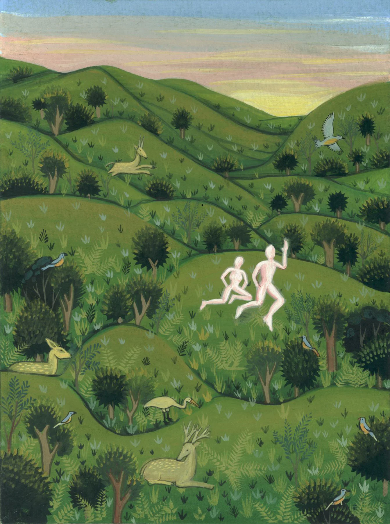 Eden 2007 gouache on paper 6 x 4.5 inches