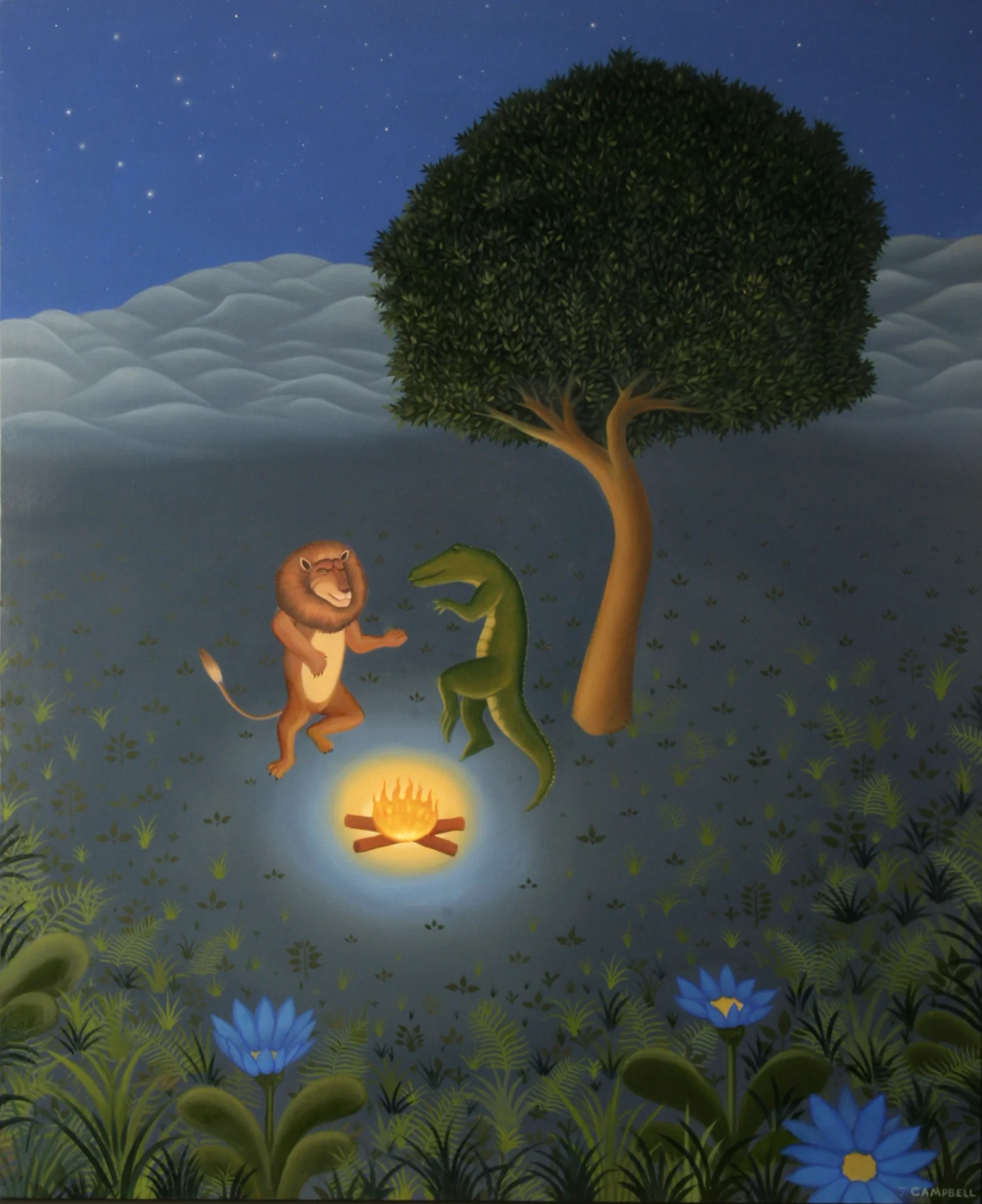 Night Dance 2007-2008 oil on panel 48 x 39.5 inches