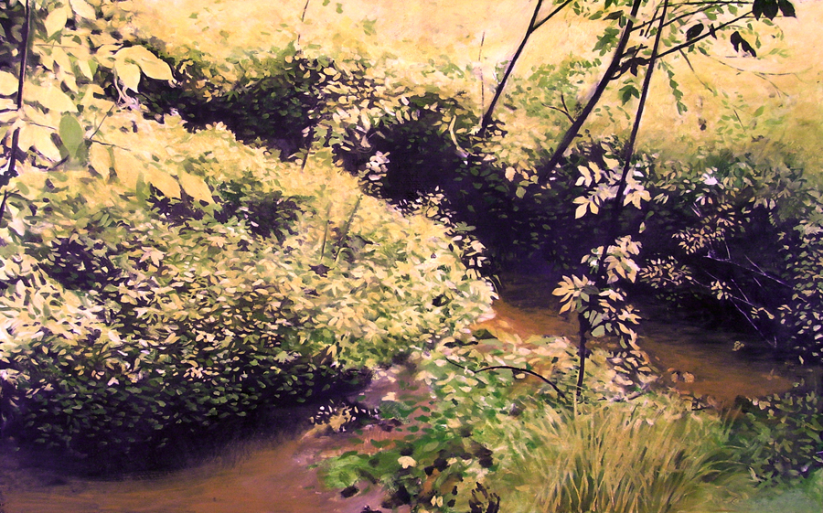  Riverbed/ 2004/ oil on panel/ 30 x 48 inches 