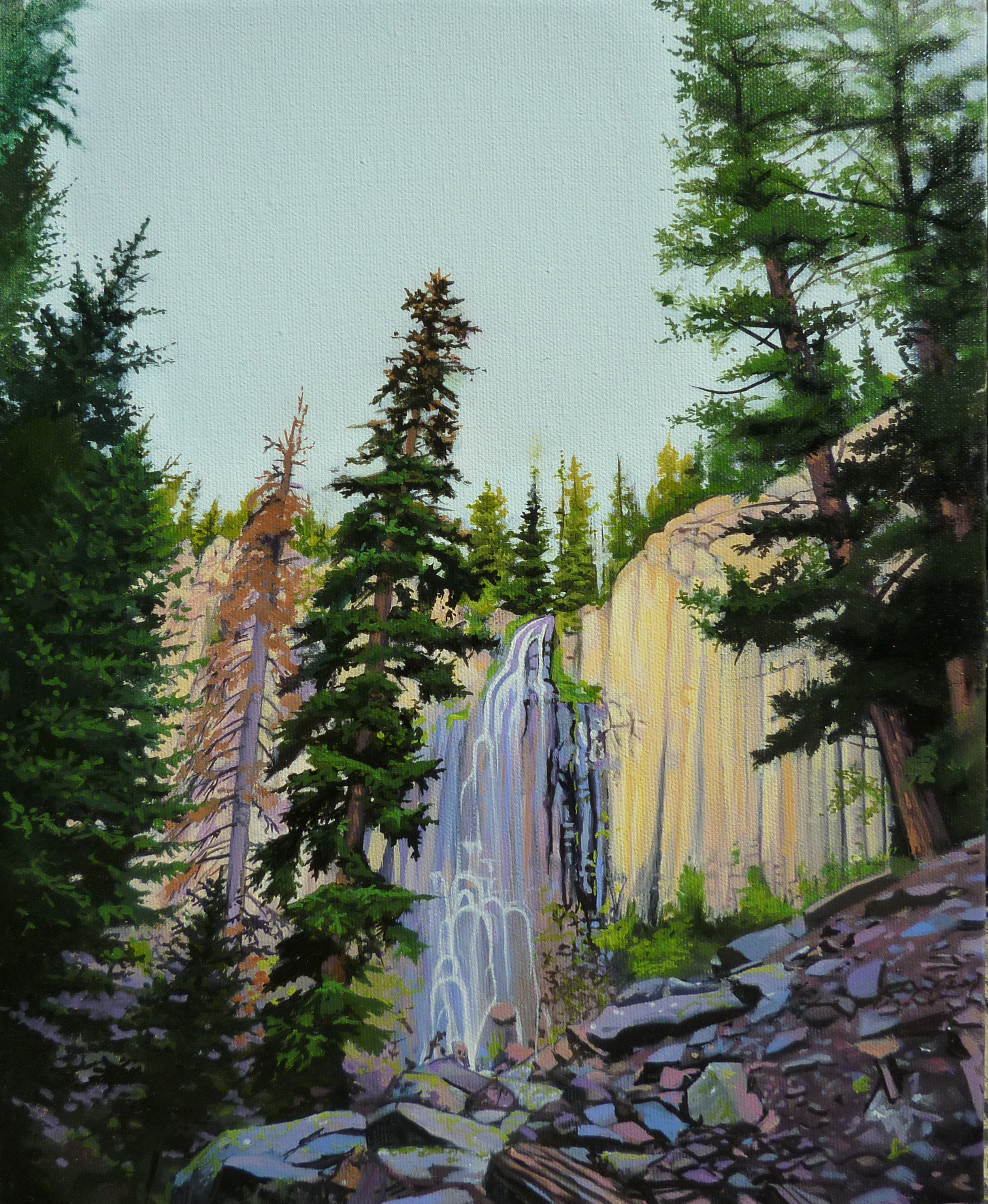  Waterfall/ 2011/ oil on canvas/ 14 x 11 inches 