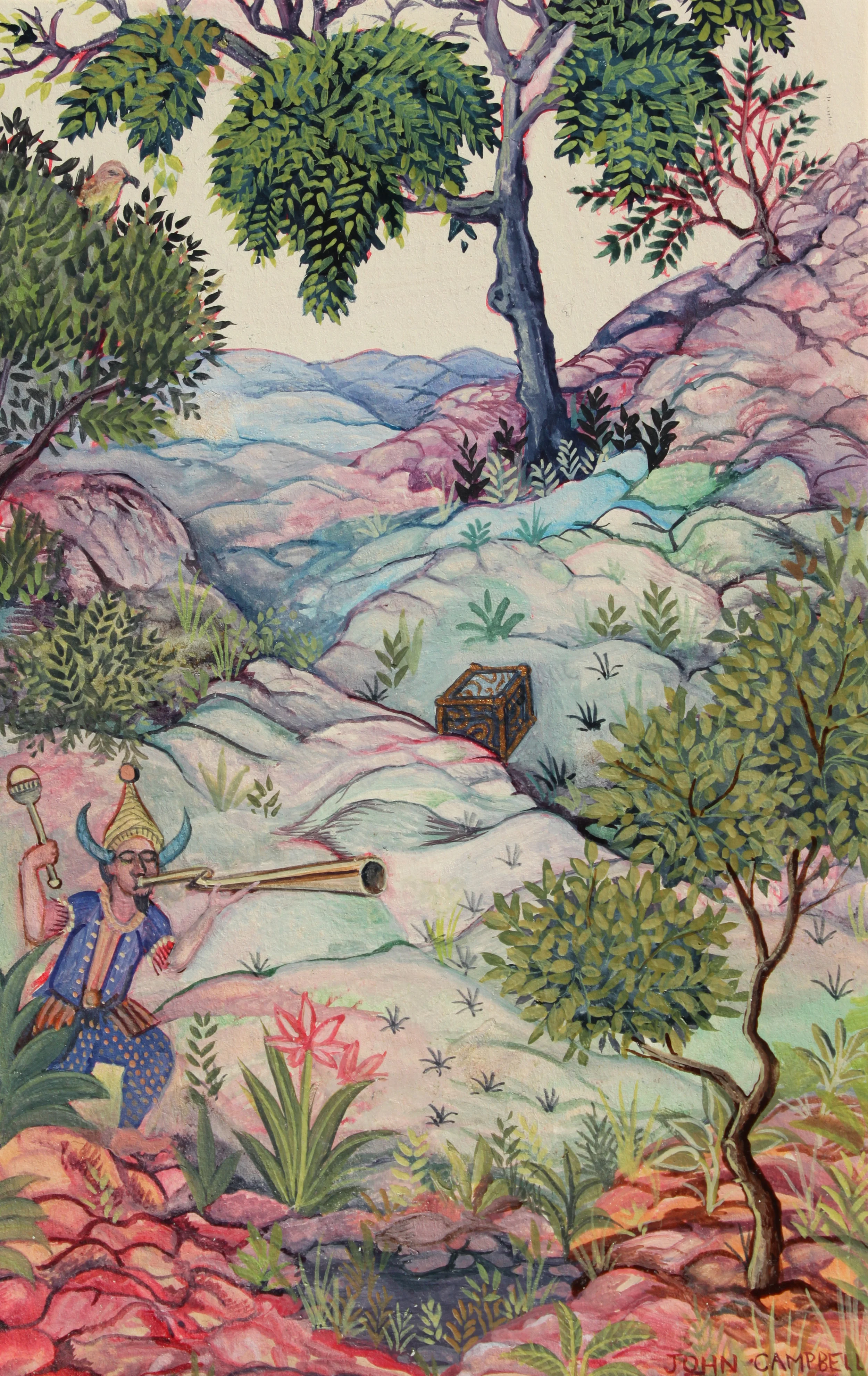 Herald of Joy 2015 gouache on paper 5.25 x 3.35 inches not available