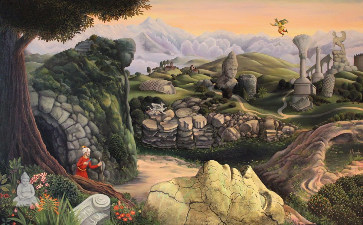 The forgotten passage 2015 oil on linen 26" x 42.25"