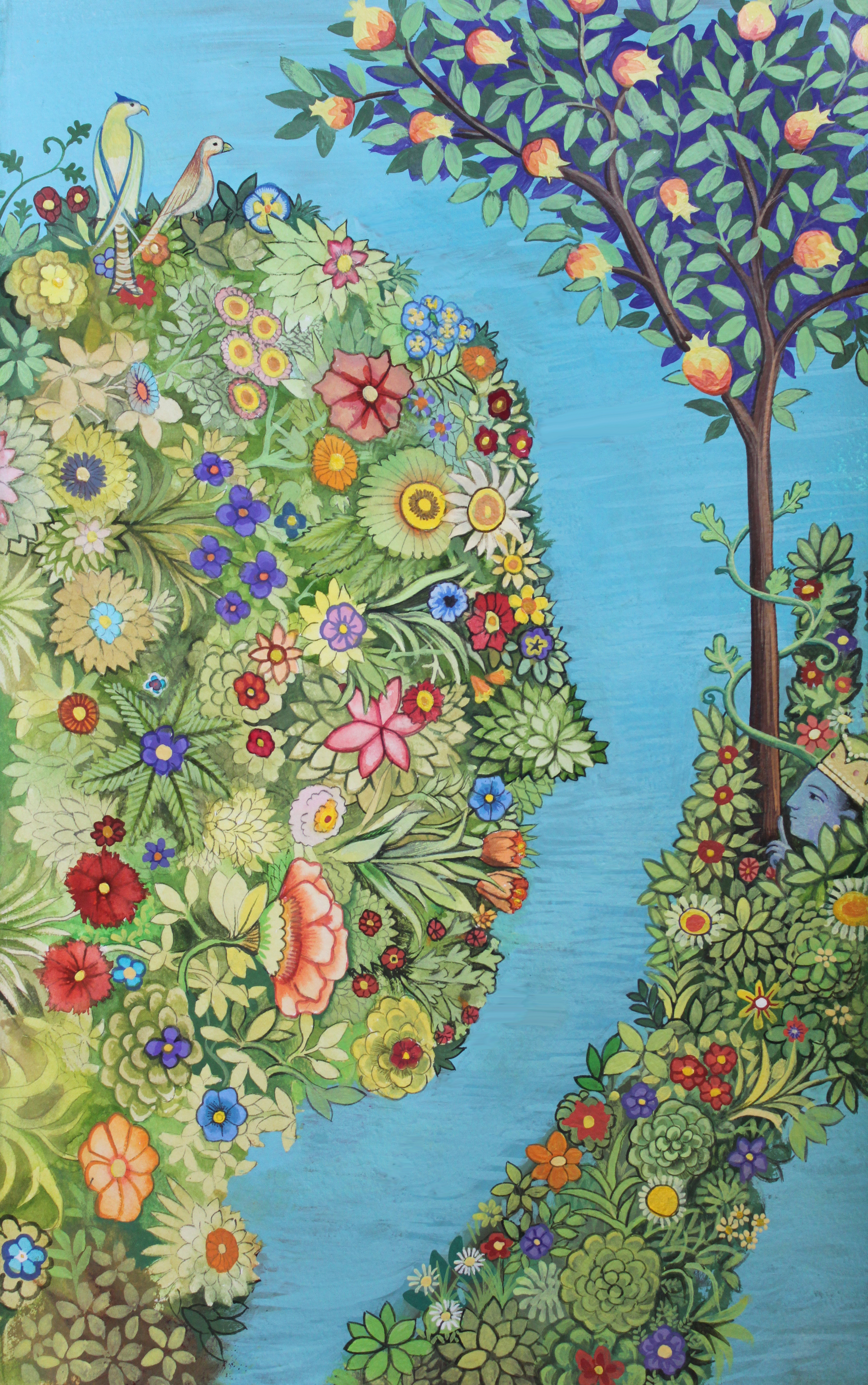 Rebirth 2015 gouache on paper 16" x 10" available at 13FOREST