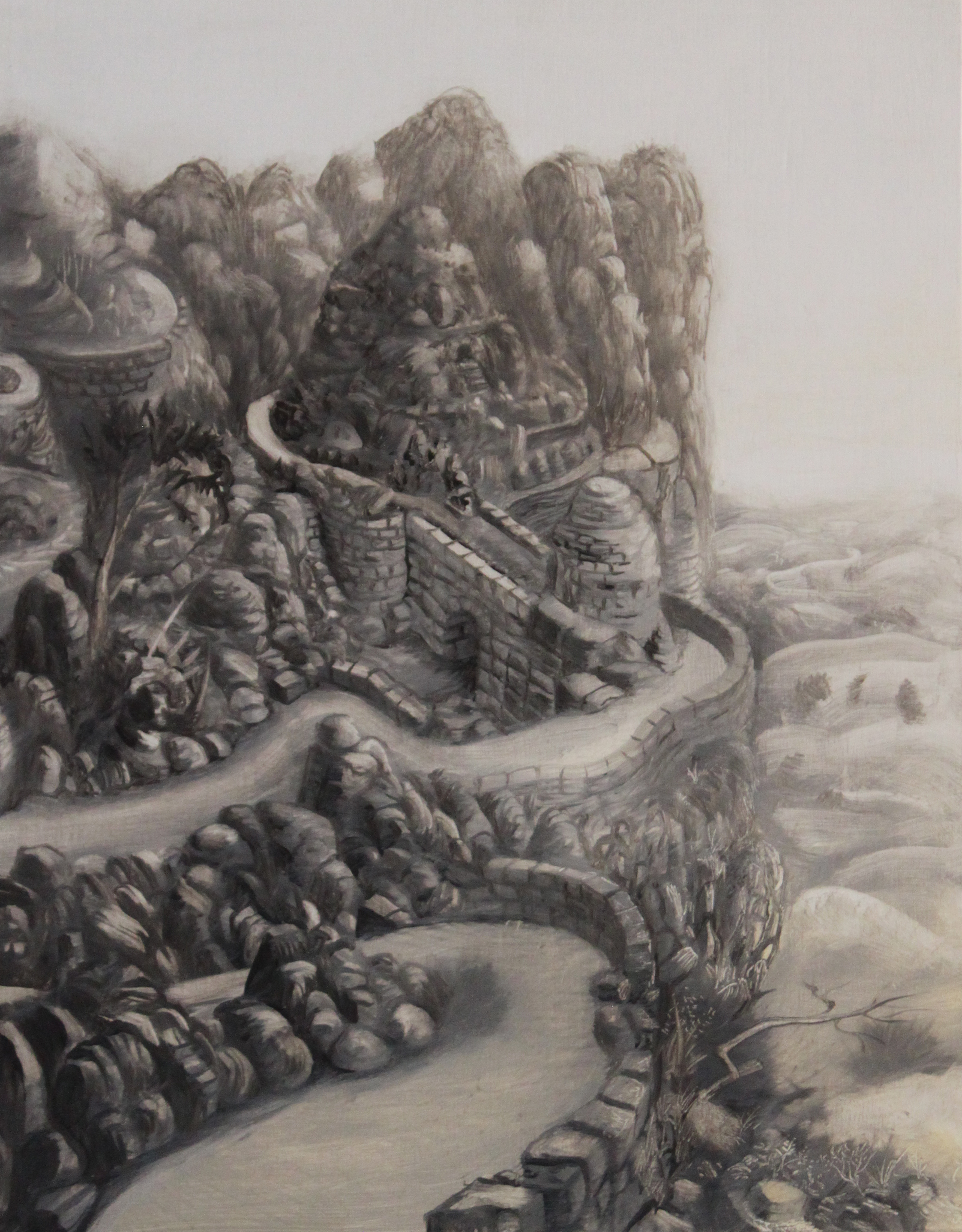 Pathways 5 2018 oil on panel 14" x 11"