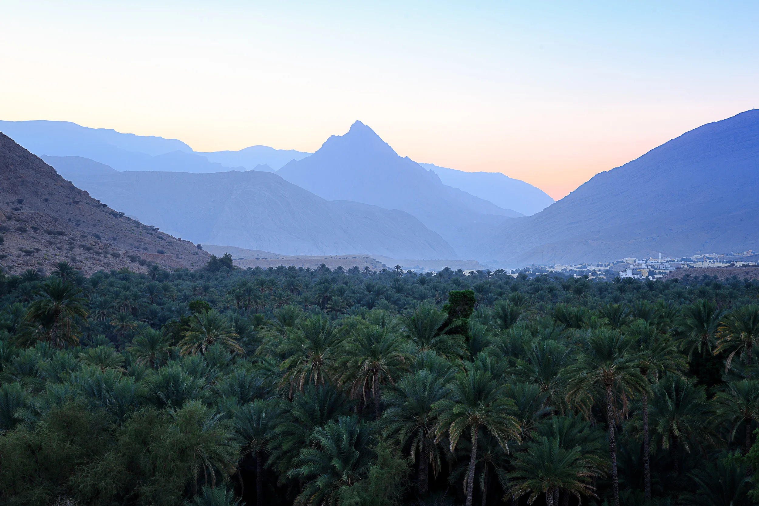 Desert Wadi in Hajar Mountains, Oman