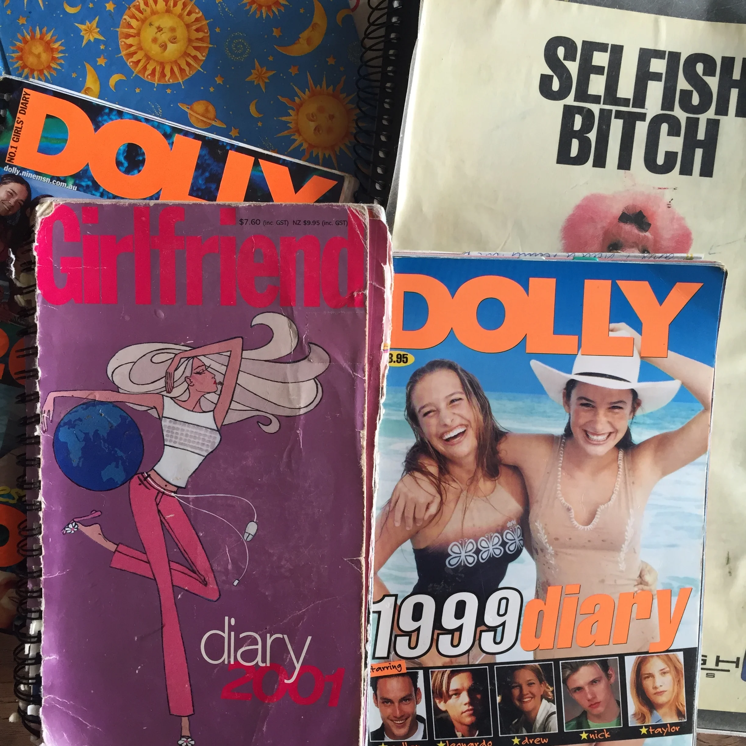 A collection of some of my very old diaries...