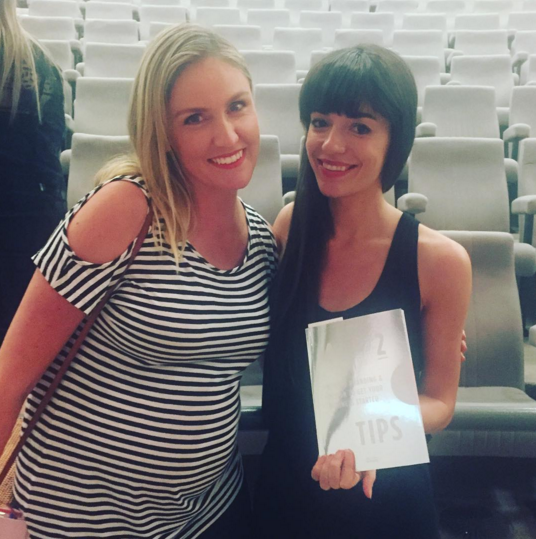 Tara with one of her favourite designers and virtual mentor Jessica Walsh