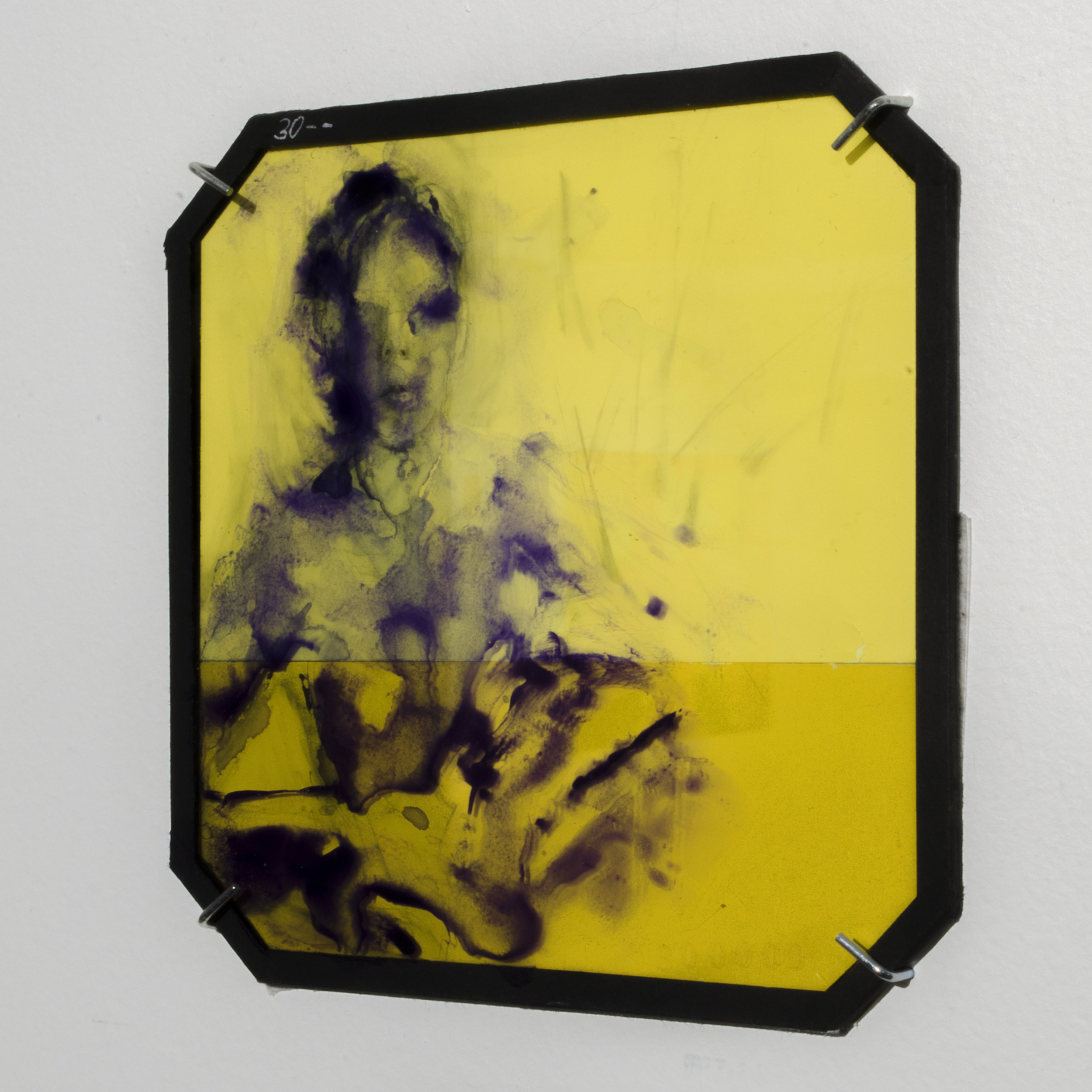 Installation Shot of "Cold Yellow", Glass Series