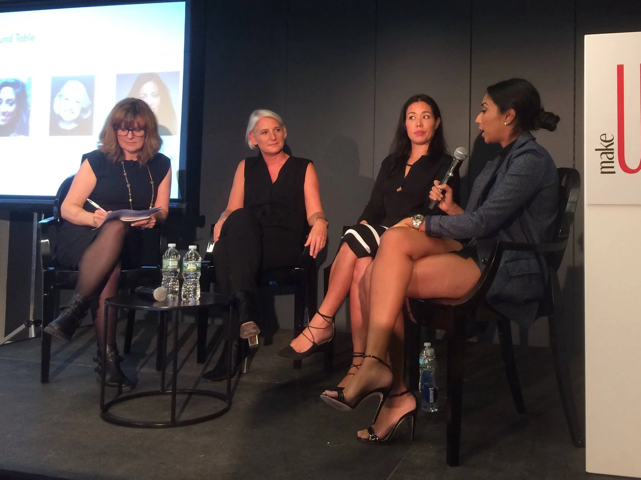 MakeUp in New York - Sept 2017 Roundtable on Legacy brands with Laure de Metz (Laure deMetz-Olivier - Make Up For Ever), Nicole Masson ( Mac Cosmetics) and Trisha Ayyagari (Maybelline) moderated by Leila Rochet