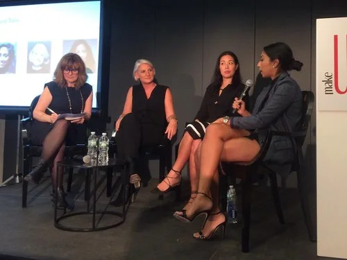 Roundtable on Legacy brands with Laure de Metz (Laure deMetz-Olivier - Make Up For Ever), Nicole Masson ( Mac Cosmetics) and Trisha Ayyagari (Maybelline) moderated by Leila Rochet