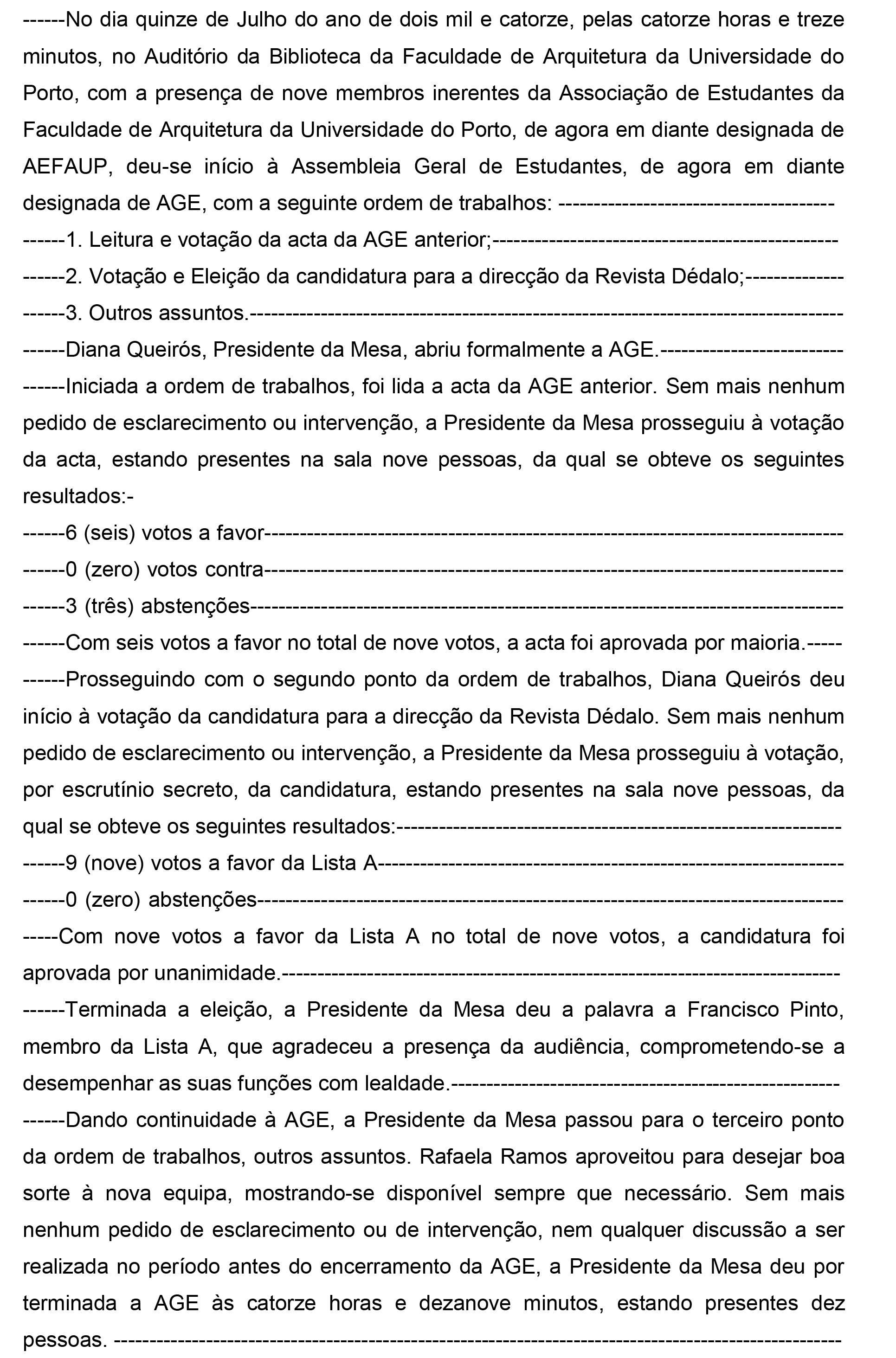 Acta 15 de Julho de 2014 - Votação e Eleição da candidatura para a direcção da Revista Dédalo -1.jpg