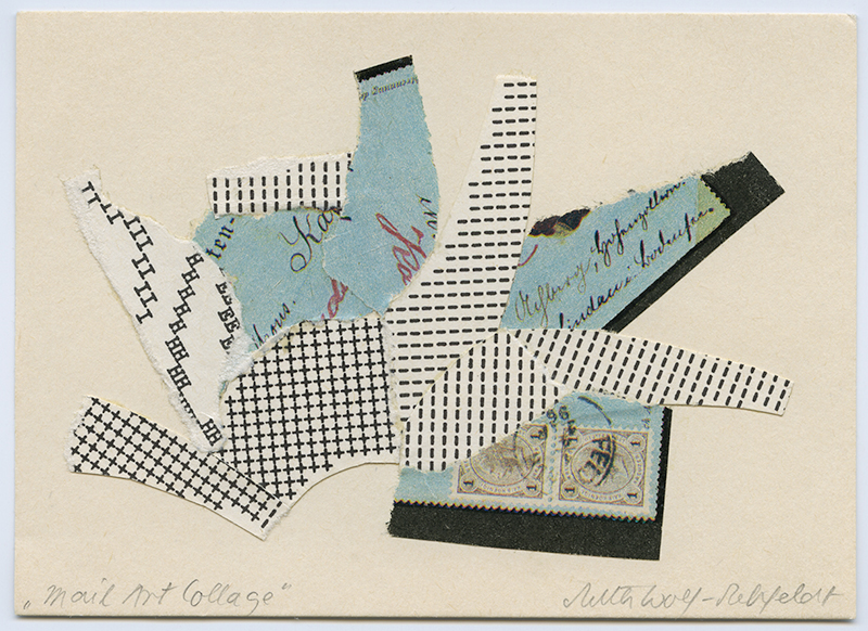 Mail Art Collage (triptych), 1980's