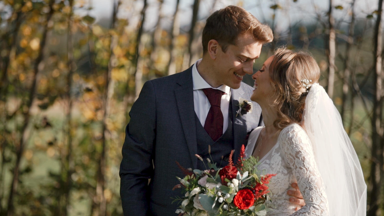 bride and groom happily married at Brympton House