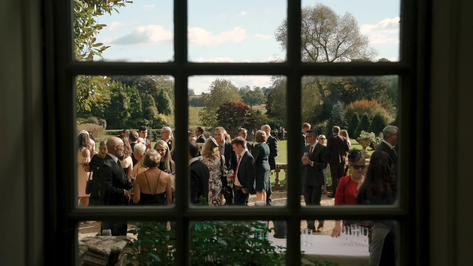 guests enjoying the sun at Brympton House