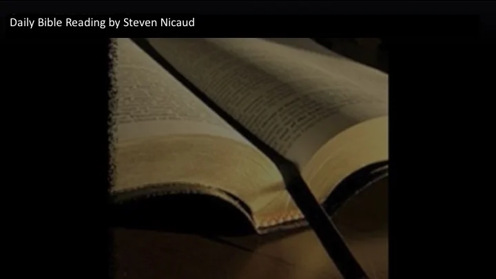 October 1 Bible Reading 