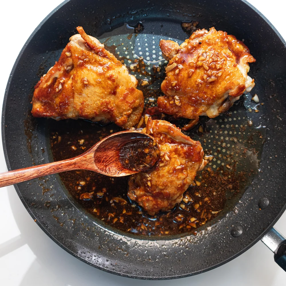 Easy PanFried Soy Sauce Glazed Chicken — Vicky Pham