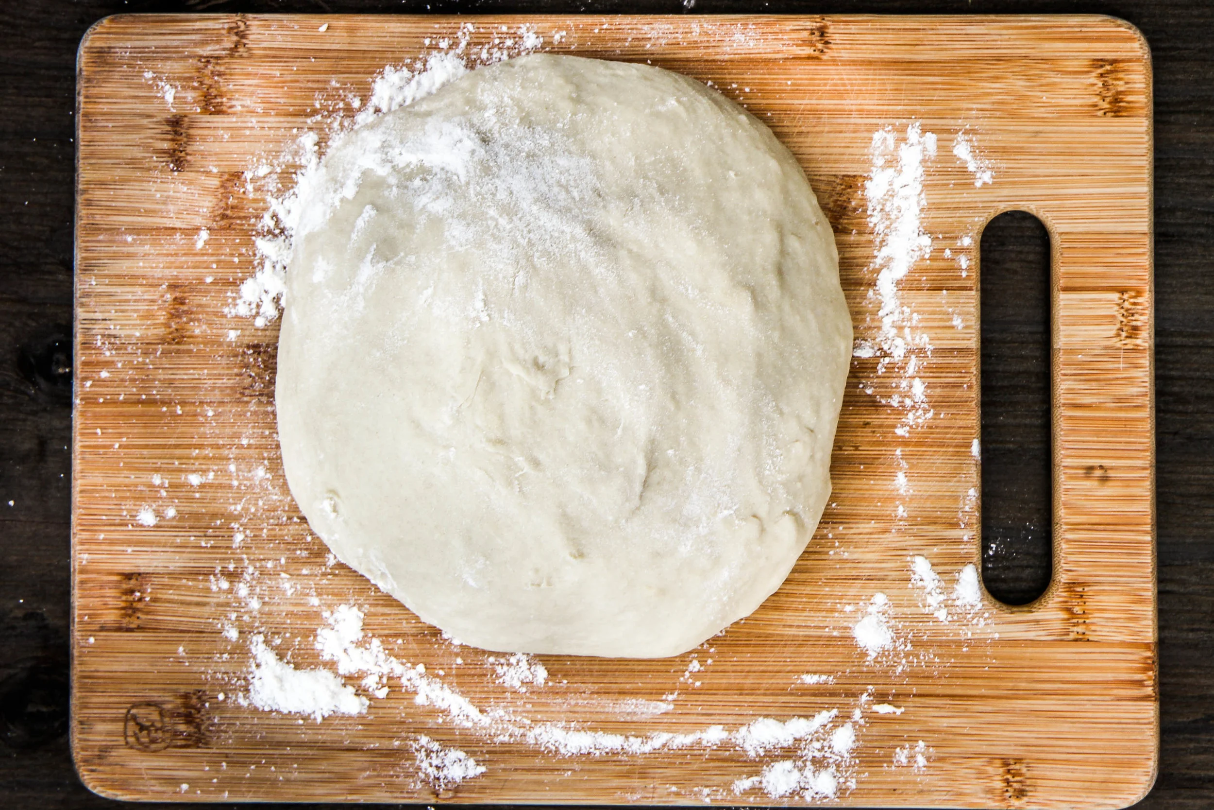 Dough ready to be shaped into slider buns