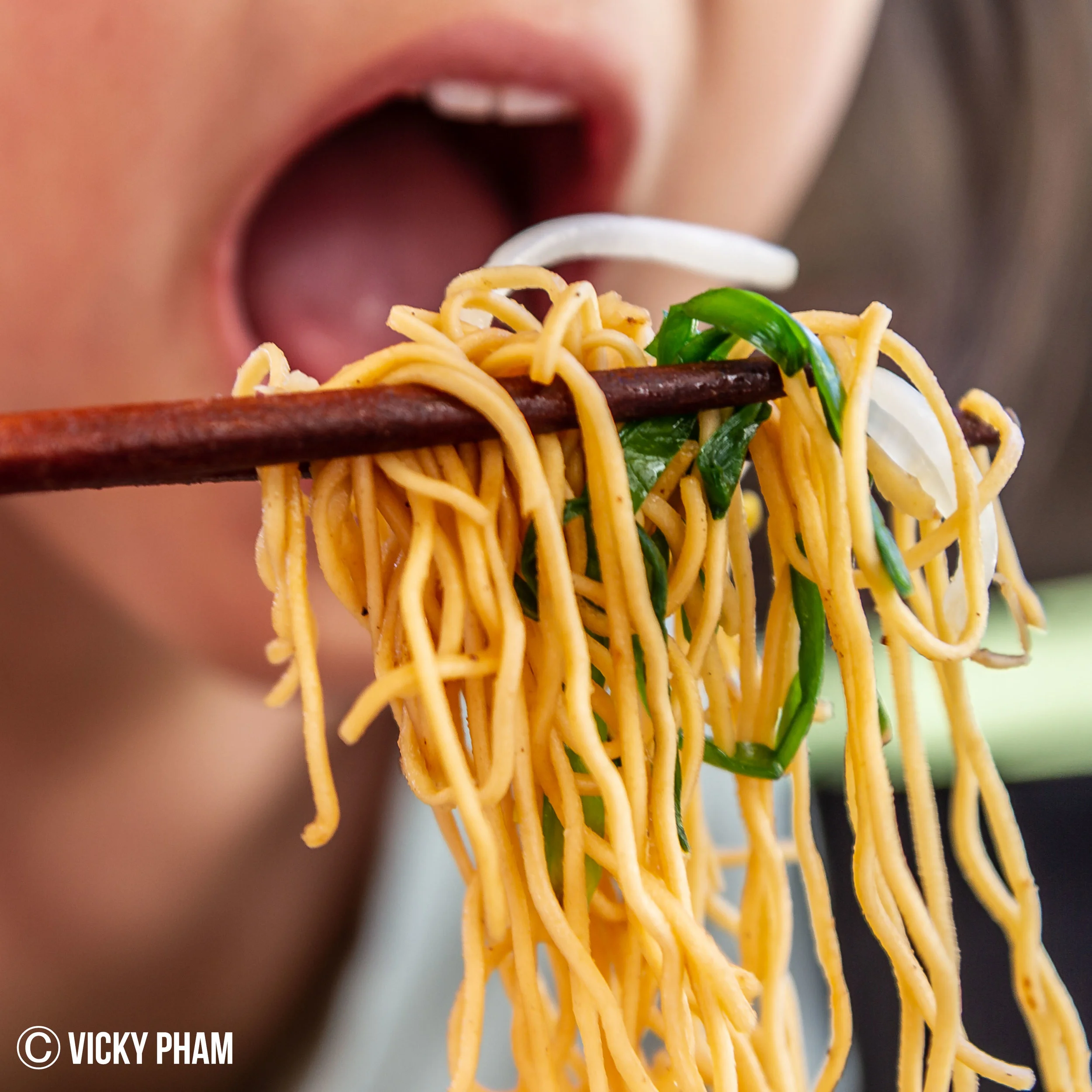 Hong Kong Style Pan-Fried Soy Sauce Noodles (Mi Xao Xi Dau)