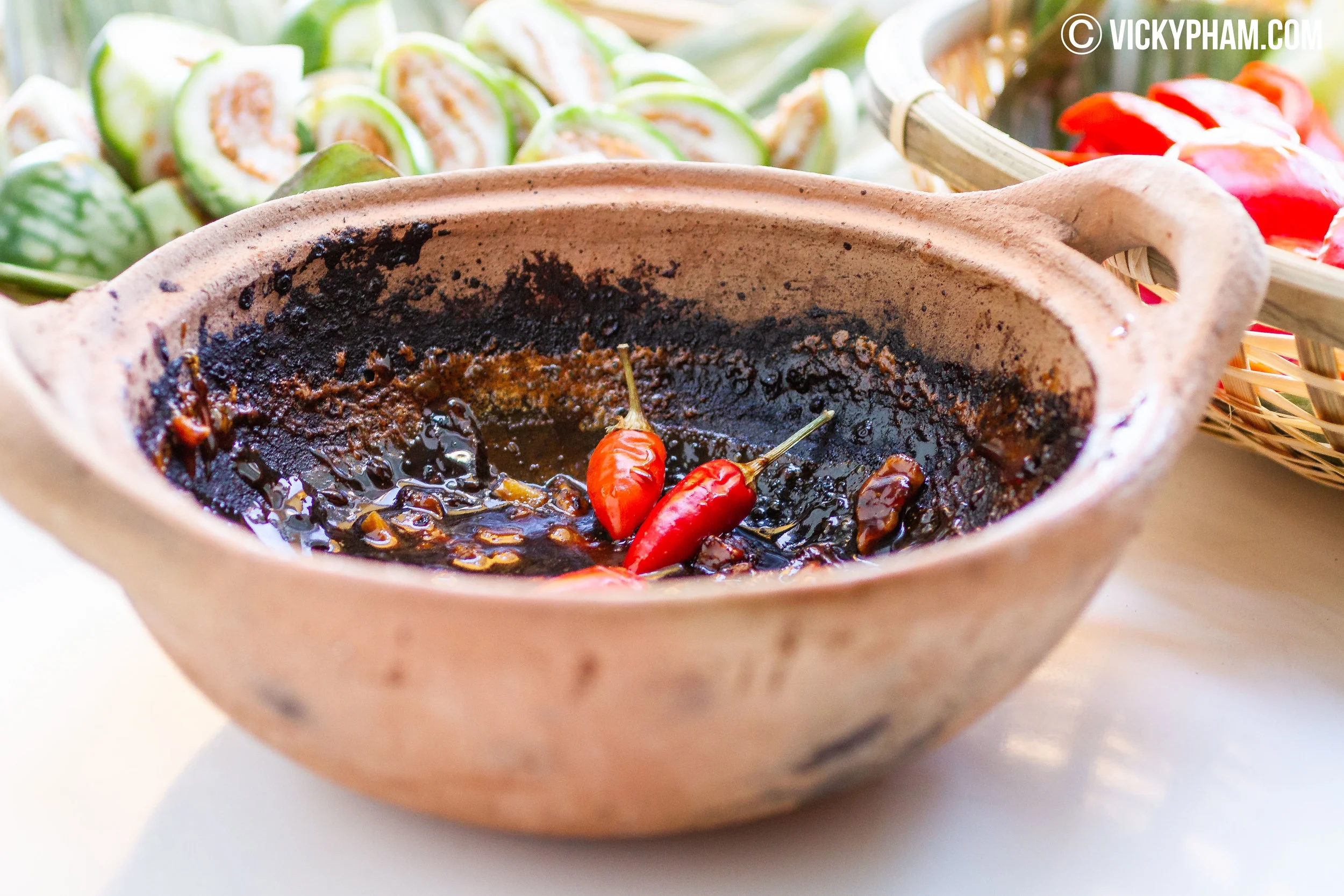 Vietnamese Vegetable Dipping Sauce with Caramelized Fish Sauce (Mắm Kho