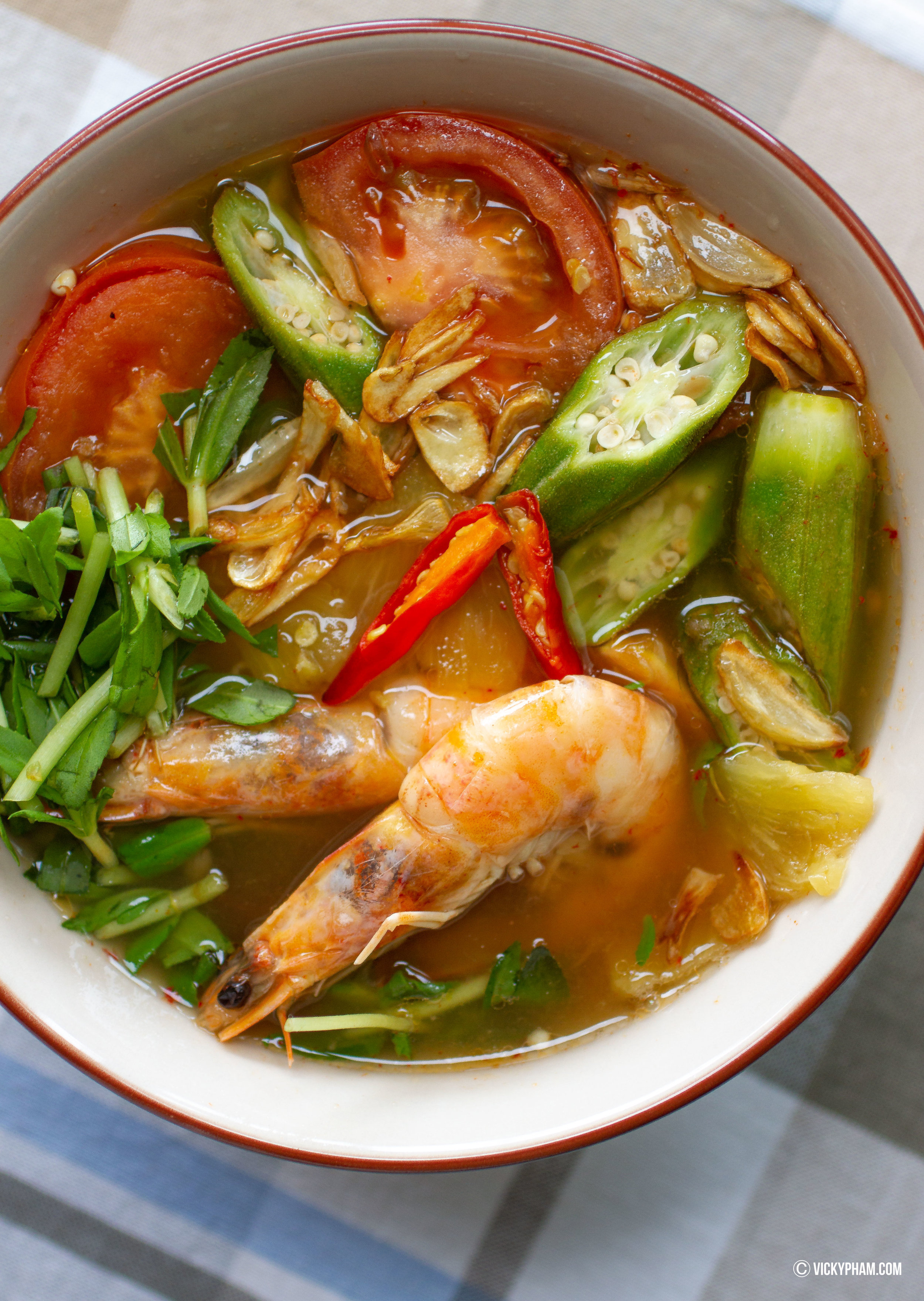 Vietnamese Sweet & Sour Catfish Soup (Canh Chua Ca Tre) — Vicky Pham